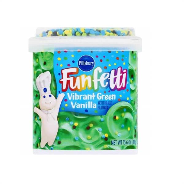 Pillsbury FunFetti Vibrant Green Vannila Imported